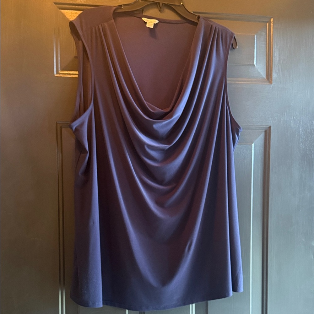 Cato Elegant Purple Sleeveless Blouse